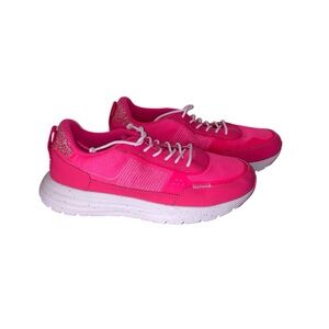 Hey Dude Women's Hot Pink Athletic Sneakers with White Speckled Sole